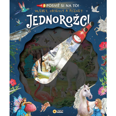 E-shop Posviť si na to - Jednorožci - knížka s baterkou