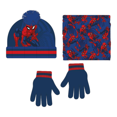 E-shop Sada čepice + rukavice + nákrčník Spiderman