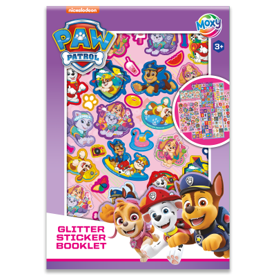 Moxy třpytivé samolepky Tlapková patrola