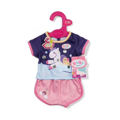 E-shop BABY born Pyžamko jednorožec, 43 cm