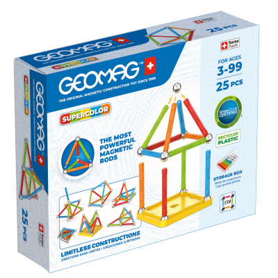 Geomag Supercolor magnetická stavebnice 25 dílků