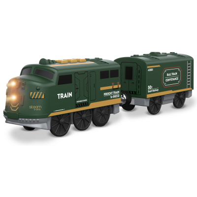 BABU vláčky - Elektrický vláček zelený - set 2 ks