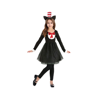Kostým Černá kočička 130-140 cm
