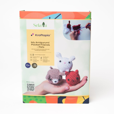 Sekoia Kraftopia sada na háčkování amigurumi zvířátek