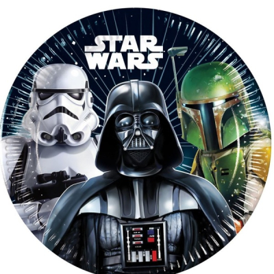 Talířky papírové Star Wars Galaxy 19,5 cm 8 ks