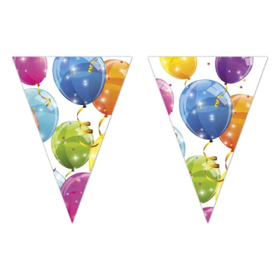 Banner vlaječkový Balónky 1ks