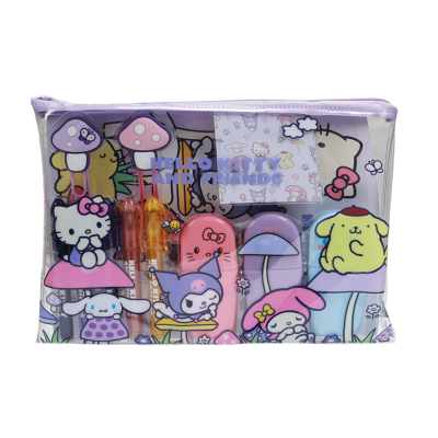 Hello Kitty a přátelé školní set velký - Mushroom DPL6
