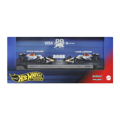 Hot Wheels 2 ks angličák premium Formula 1 Racing Bulls Hadjar & Lawson