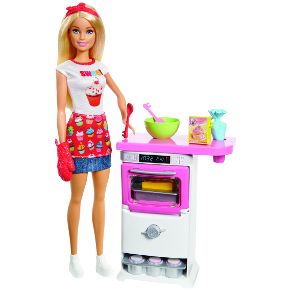 Barbie vaření a pečení herní set s panenkou                    