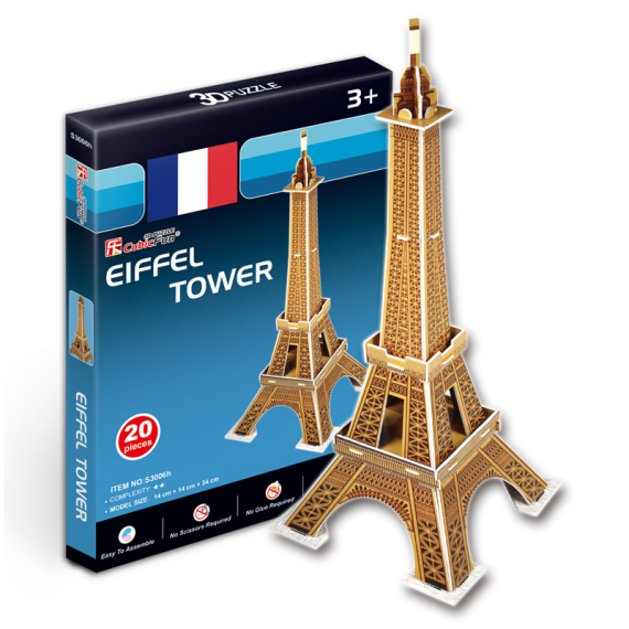 Puzzle 3D Eiffelova věž - 20 dílků                    