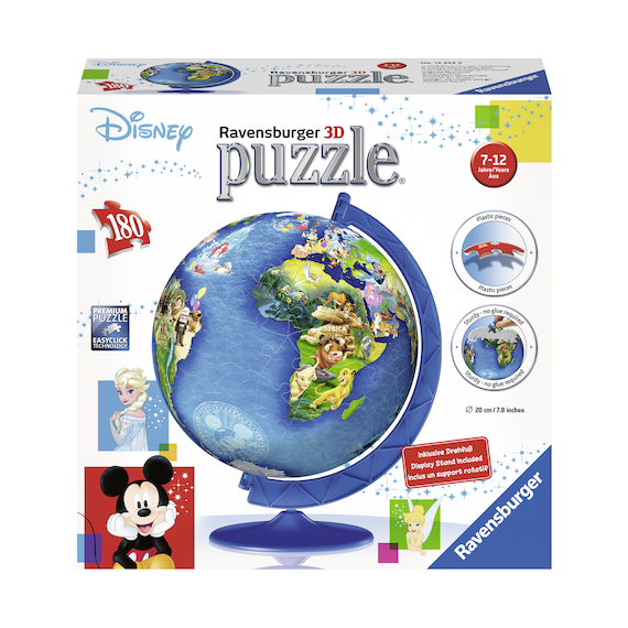 Puzzle 3D Disney Globus 180 dílků                    