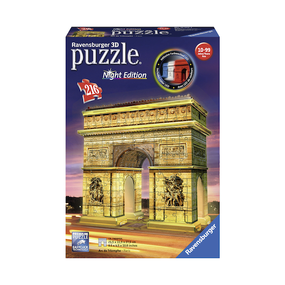 Puzzle 3D Vítězný oblouk Noční edice 216 dílků                    