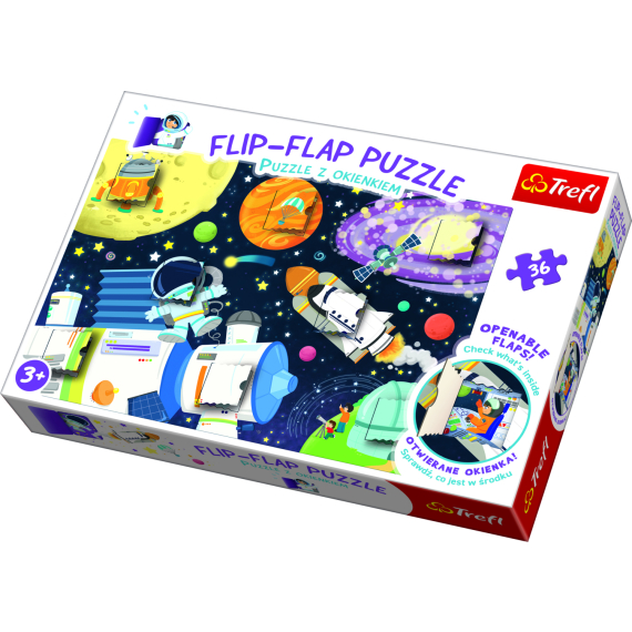 Puzzles 36 dílků Flip-flap Vesmír                    