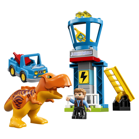 LEGO® DUPLO 10880 Jurassic World T. rex a věž                    