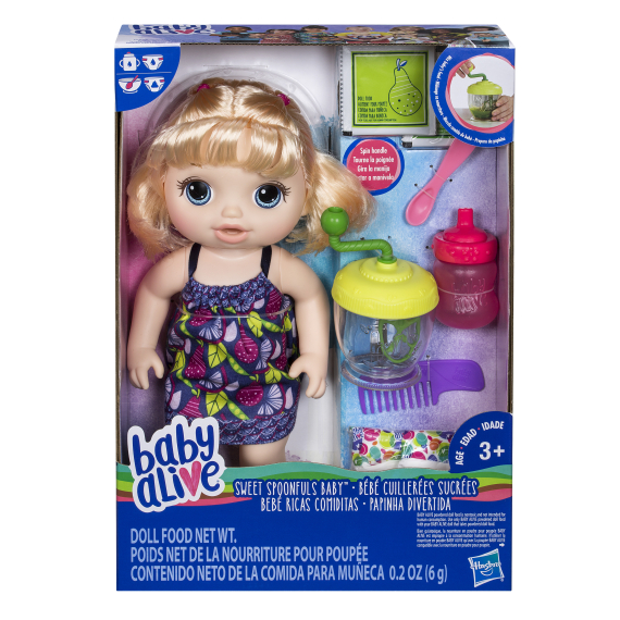 Baby Alive Blonďatá panenka s mixérem                    