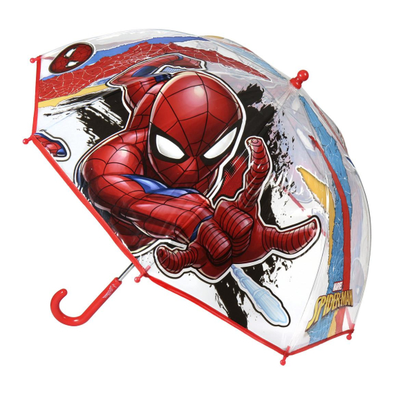 Dětský manuální deštník Spiderman průsvitný                    