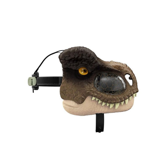 Jurský svět t-rex maska na obličej se zvuky                    
