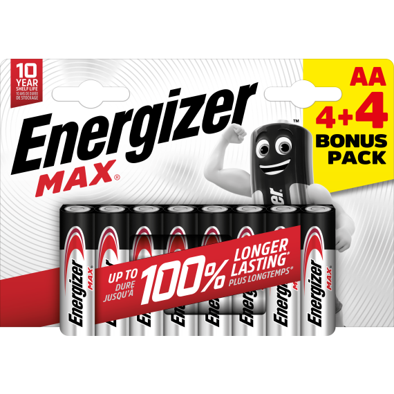 Energizer MAX AA 4+4 zdarma                    