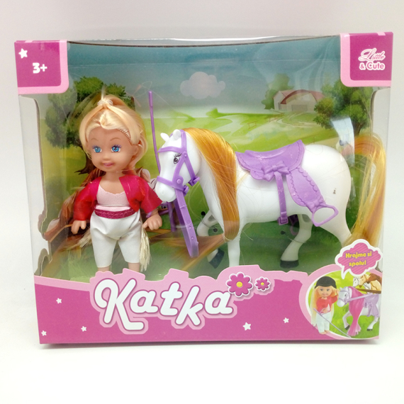 Panenka Katka s koněm                    