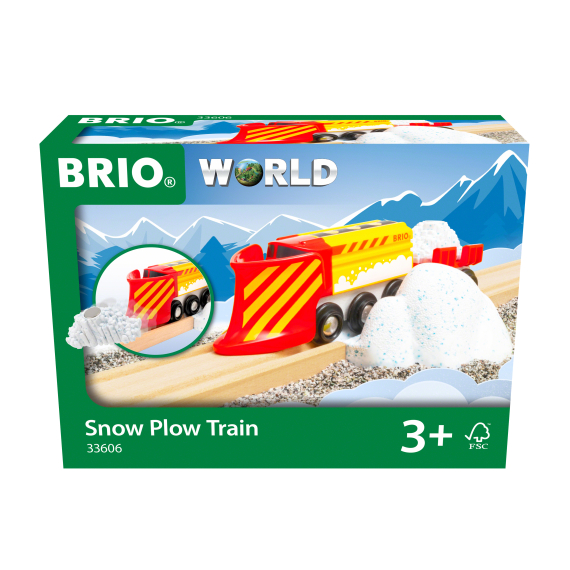 E-shop Dřevěný Vlak se sněhovým pluhem