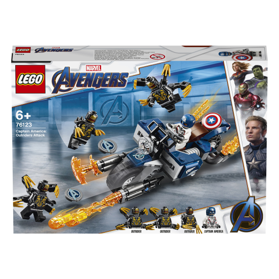 LEGO® Super Heroes 76123 Captain America: útok Outriderů                    