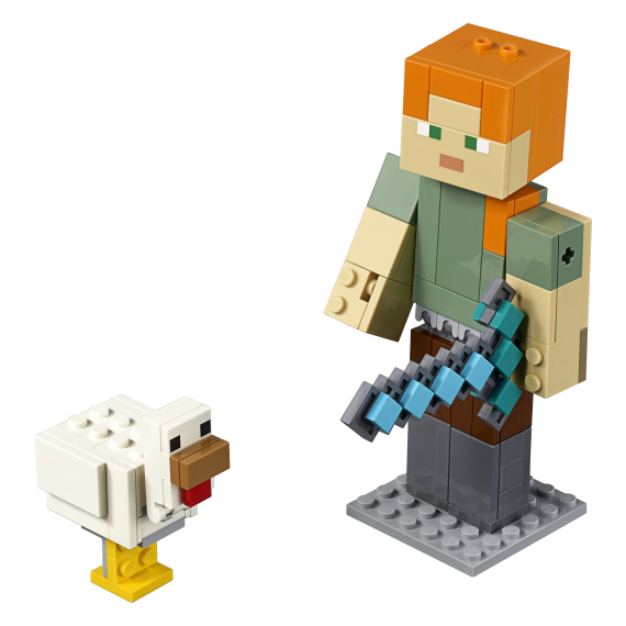 LEGO® Minecraft 21149 velká figurka: Alex s kuřetem                    
