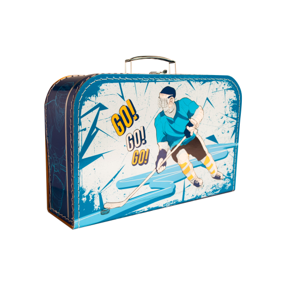 Kufřík Hokej modro/žlutý 35 cm                    