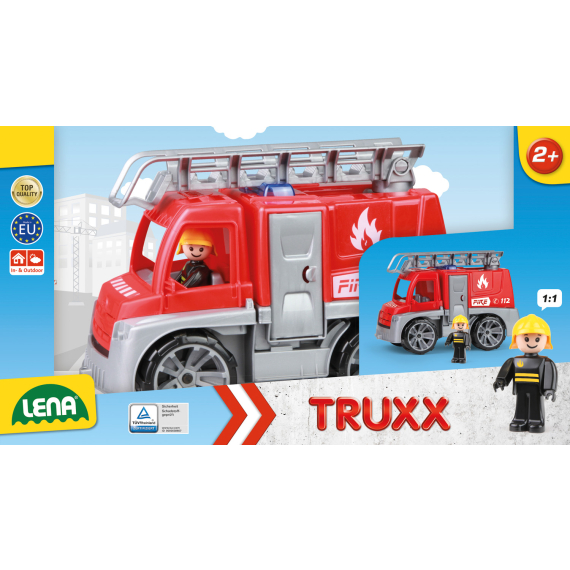 Auta Truxx hasiči v krabici                    