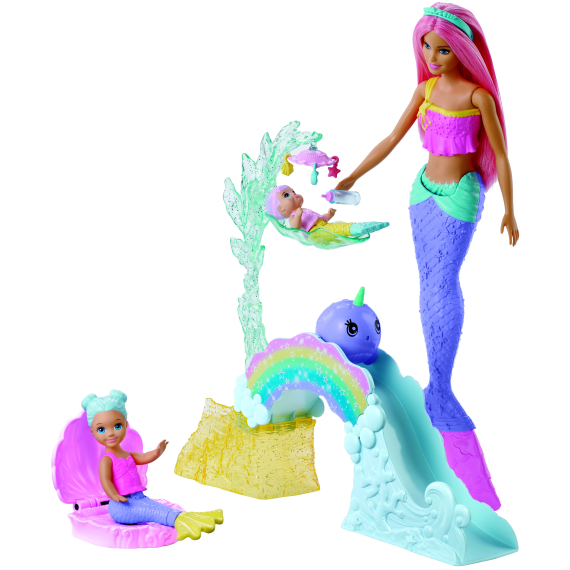 Barbie Dreamtopia herní set s mořskou vílou                    
