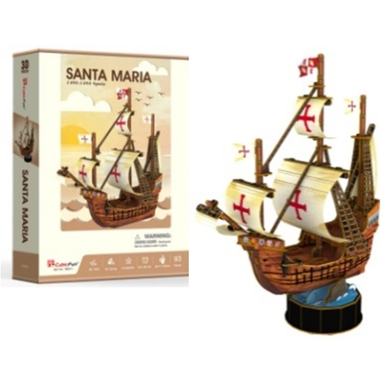 Puzzle 3D Santa Maria - 93 dílů                    