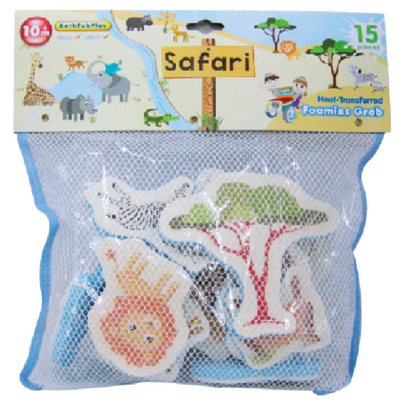 Pěnové hračky do vody - Safari 16 ks                    