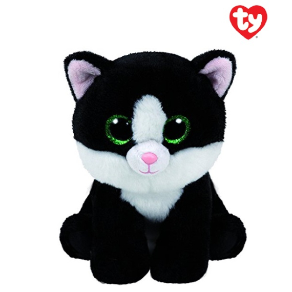 Beanie Boos plyšová kočička černo/bílá 24 cm                    
