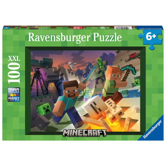 Puzzle Minecraft: Monstra z Minecraftu 100 dílků                    