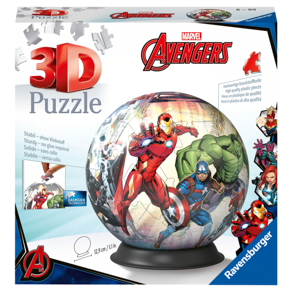 E-shop Puzzle 3D Ball Marvel: Avengers 72 dílků