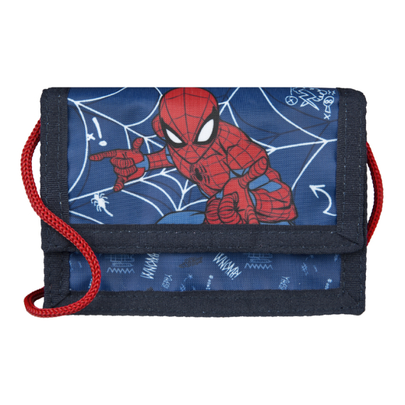 Peněženka na suchý zip se šňůrkou Spiderman                    