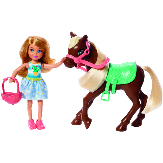 Barbie Chelsea a poník                    