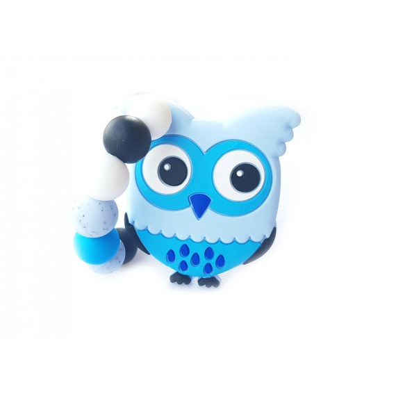 KidPro Silikonové kousátko: Sovička modrá                    