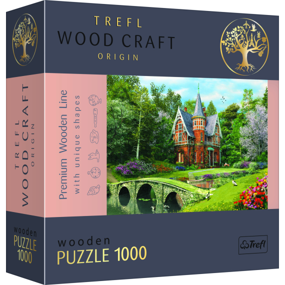 Puzzle dřevěné Viktoriánský dům 1000 dílků                    