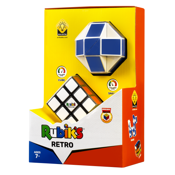 Rubikova kostka sada retro had + kostka 3x3x3                    