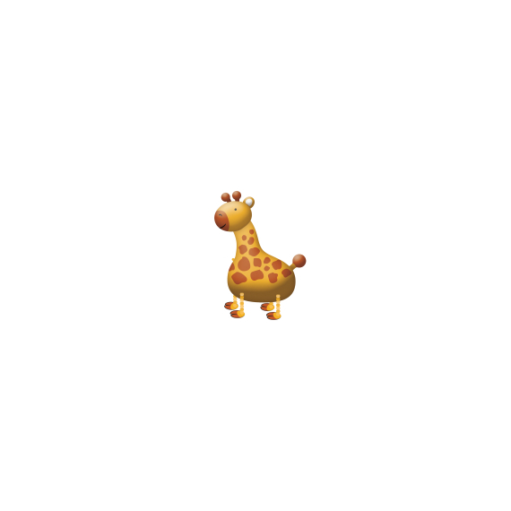 Balónek foliový walking Žirafa                    