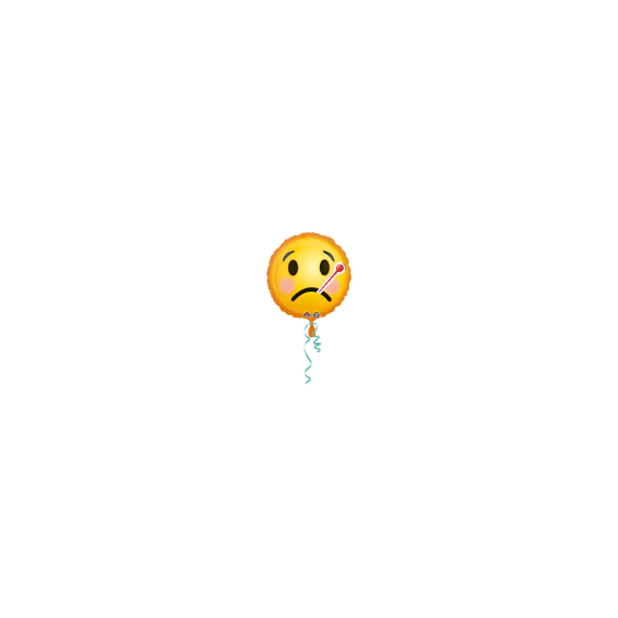 Balónek foliový standard Emoticon                    