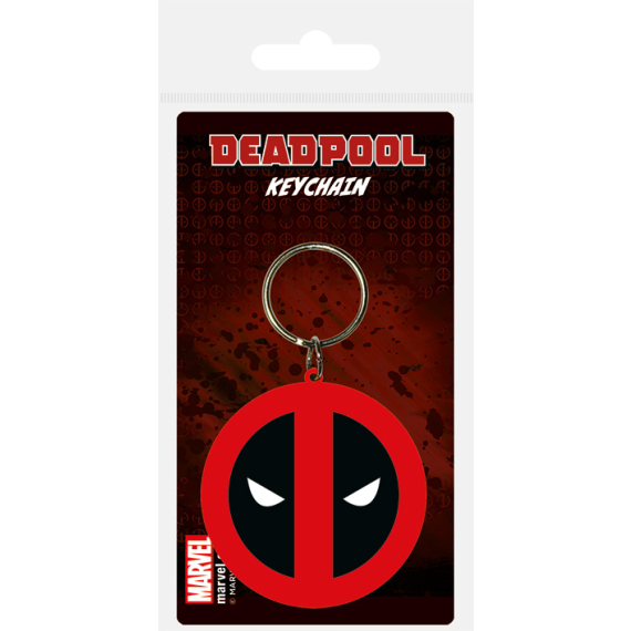 Klíčenka gumová, Deadpool logo                    