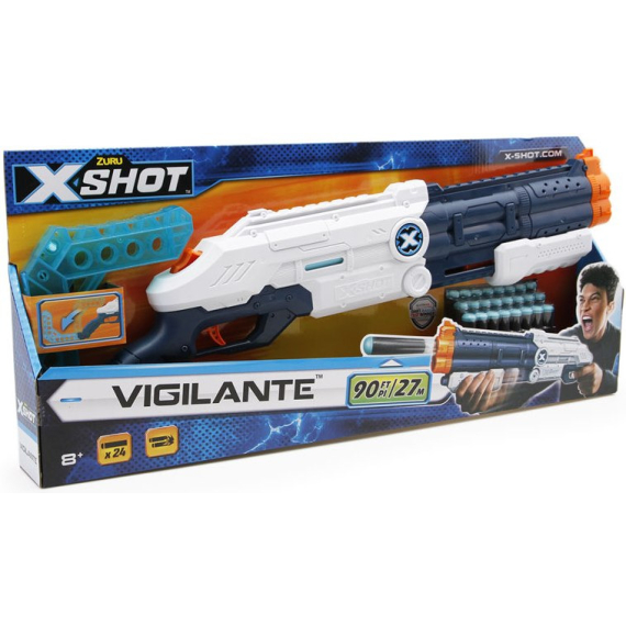 X-SHOT EXCEL Vigilante puška s dvojitou hlavní a 24 náboji                    