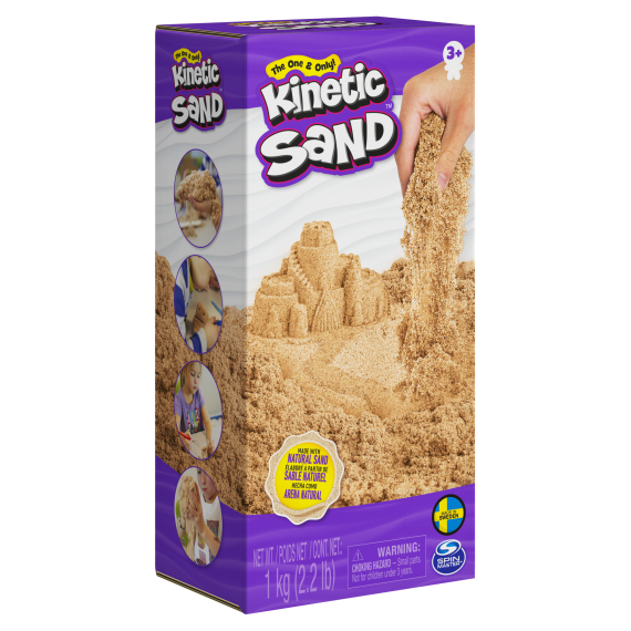 Kinetic sand 1 kg hnědého tekutého písku                    