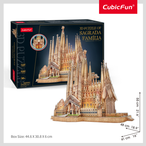 Puzzle 3D 696 dílků Sagrada Familia                    