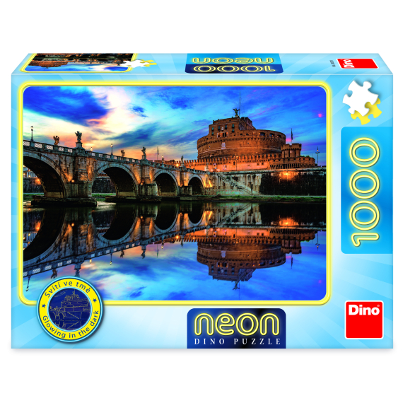 Puzzle Andělský hrad 1000 dílků neon                    