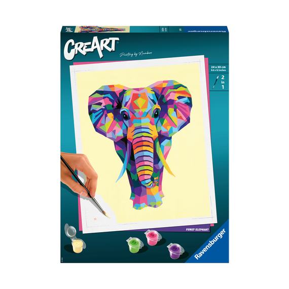 Malování podle čísel CreArt Vtipný slon                    
