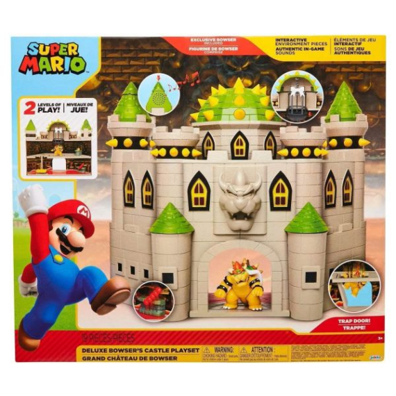 Hrací sada Super Mario a Bowser s hrad se zvukem                    