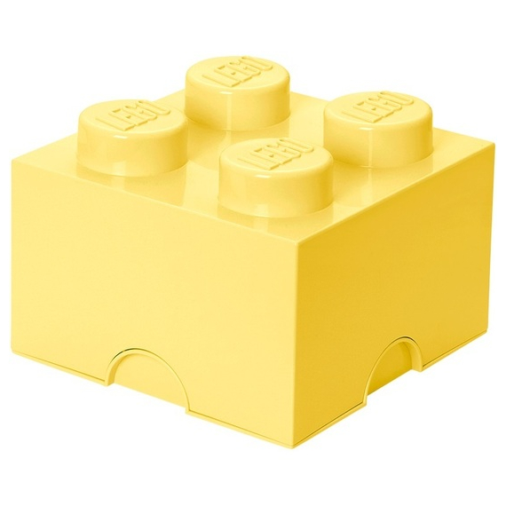 LEGO úložný box 250 x 250 x 180 mm - světle žlutá                    