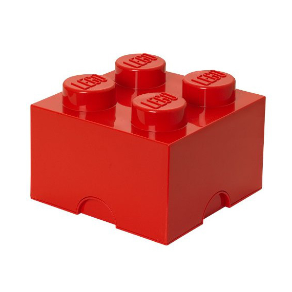 LEGO úložný box 250 x 250 x 180 mm - červená                    